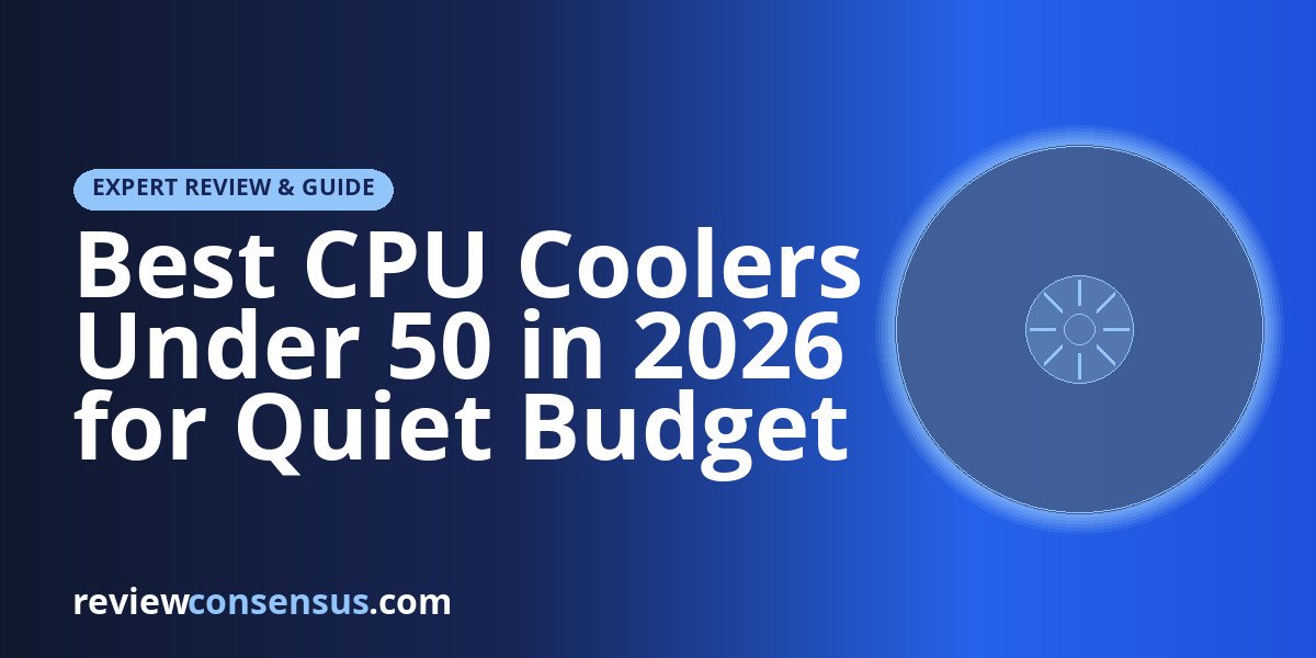 Best CPU Coolers Under 50 in 2026 for Quiet Budget