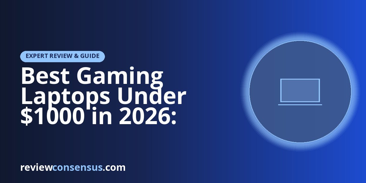 Best Gaming Laptops Under $1000 in 2026: Budget Tier Picks