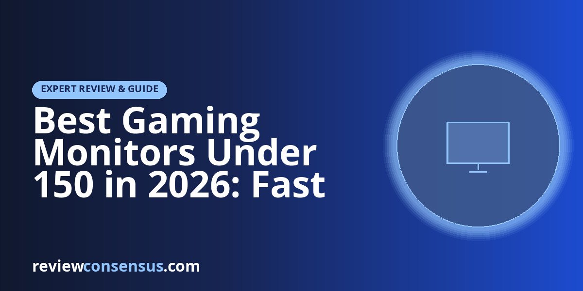 Best Gaming Monitors Under 150 in 2026: Fast QHD and