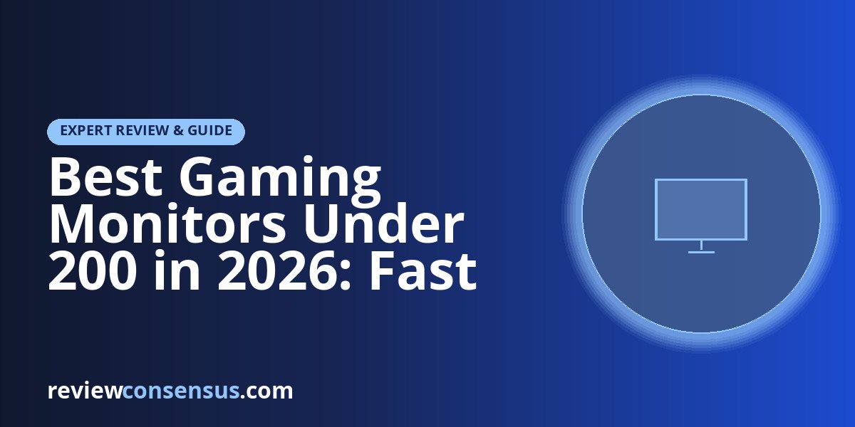 Best Gaming Monitors Under 200 in 2026: Fast FHD and