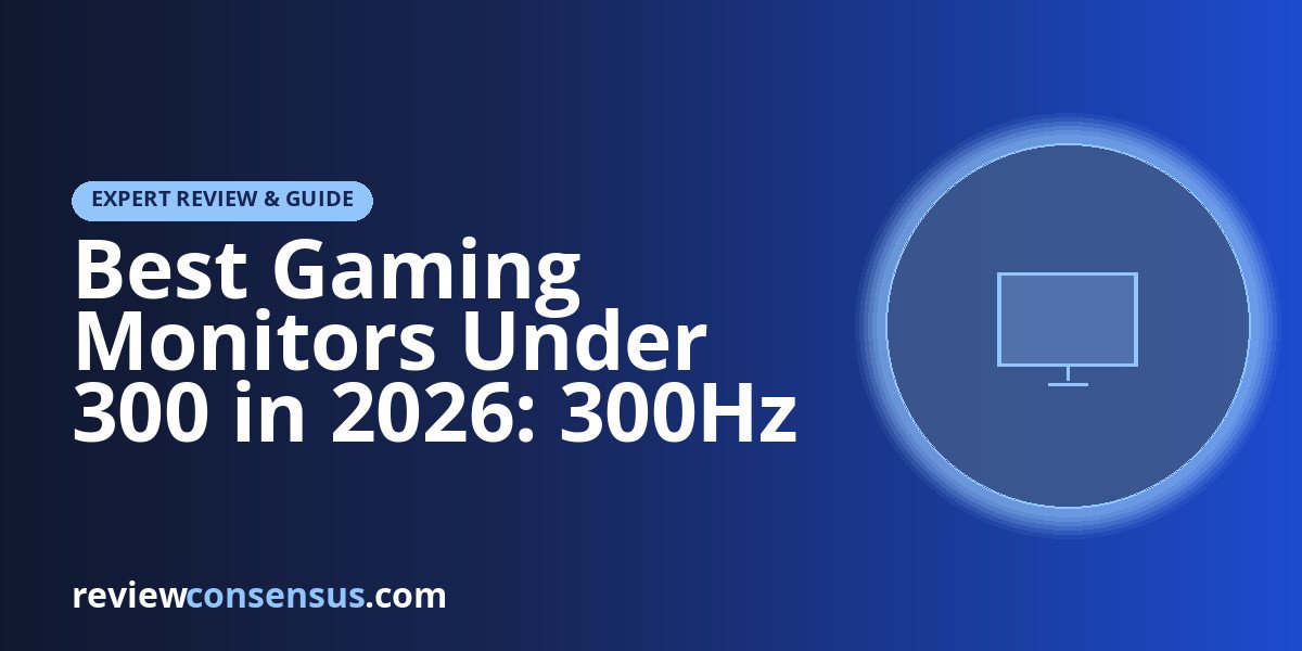 Best Gaming Monitors Under 300 in 2026: 300Hz & QHD
