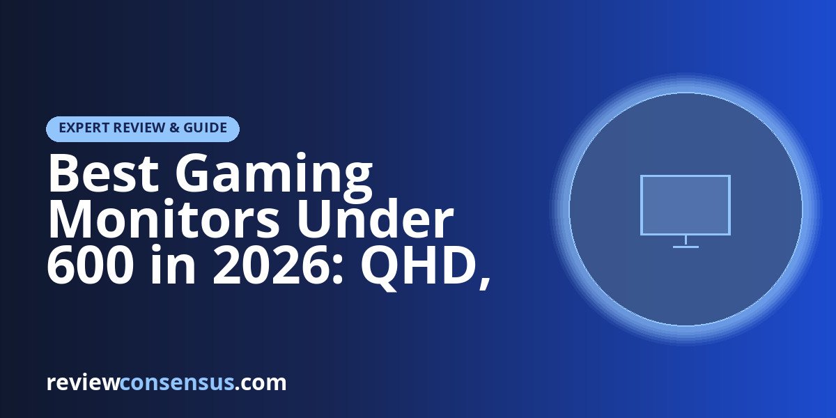 Best Gaming Monitors Under 600 in 2026: QHD, Curves &