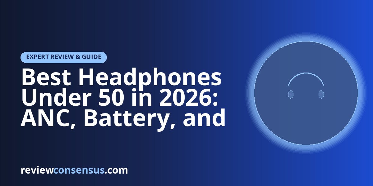 Best Headphones Under 50 in 2026: ANC, Battery, and Comfort