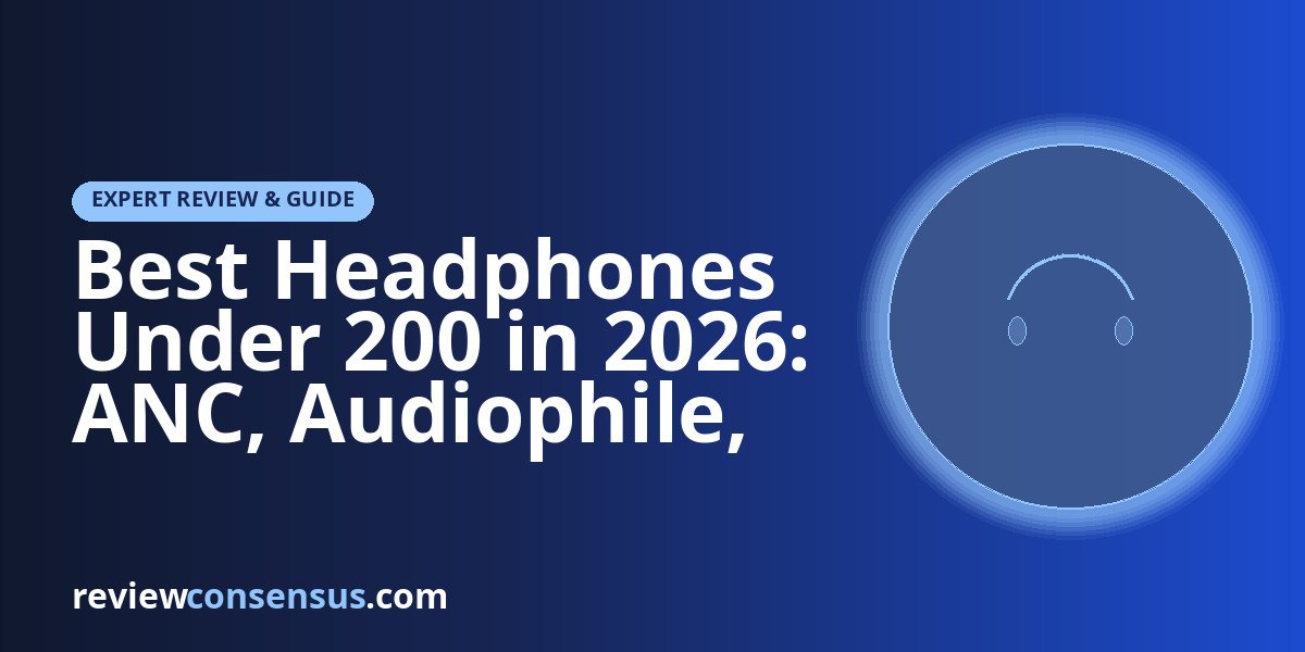 Best Headphones Under 200 in 2026: ANC, Audiophile, and Bass