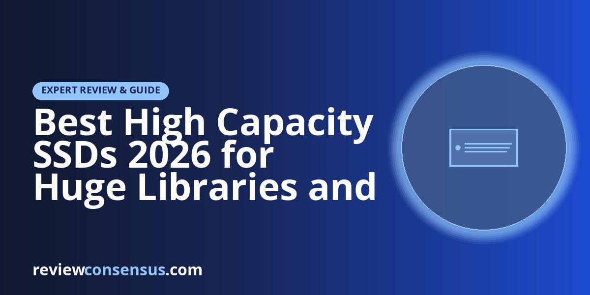 Best High Capacity SSDs 2026 for Huge Libraries and Workstations