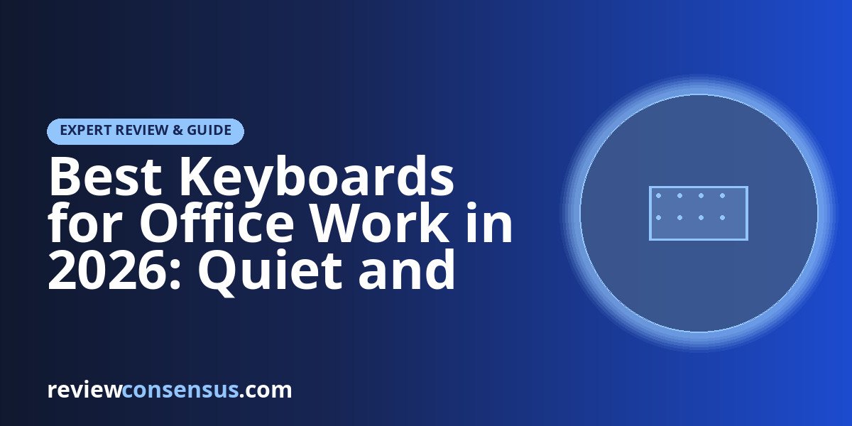 Best Keyboards for Office Work in 2026: Quiet and Ergonomic