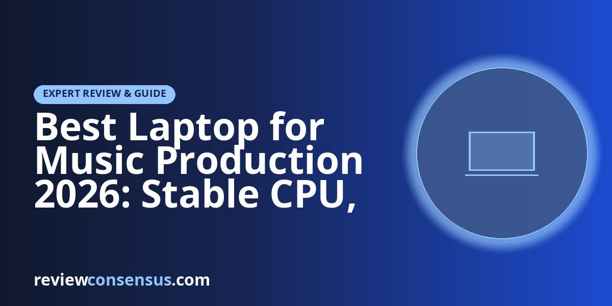 Best Laptop for Music Production 2026: Stable CPU, RAM &