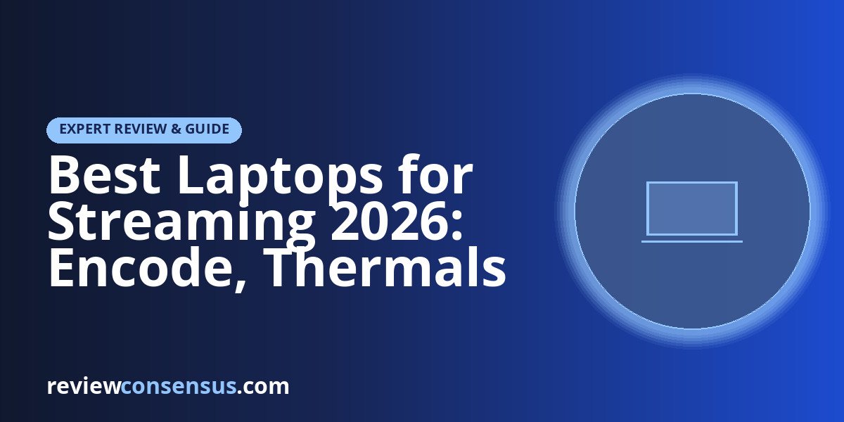 Best Laptops for Streaming 2026: Encode, Thermals & Webcam