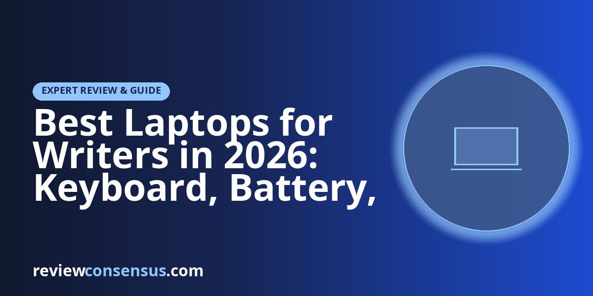 Best Laptops for Writers in 2026: Keyboard, Battery, Focus