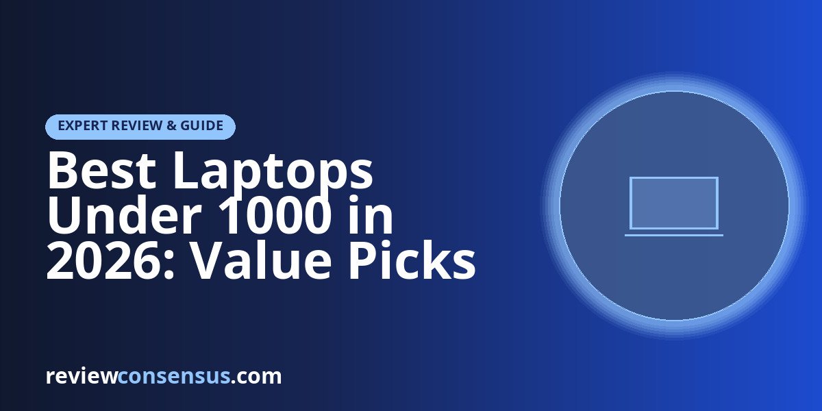 Best Laptops Under 1000 in 2026: Value Picks That Punch