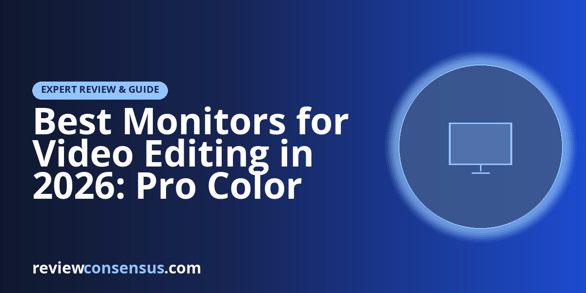 Best Monitors for Video Editing in 2026: Pro Color Picks