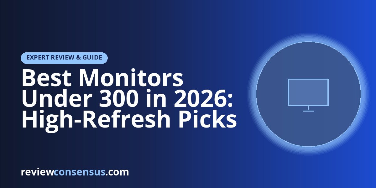 Best Monitors Under 300 in 2026: High-Refresh Picks for Every