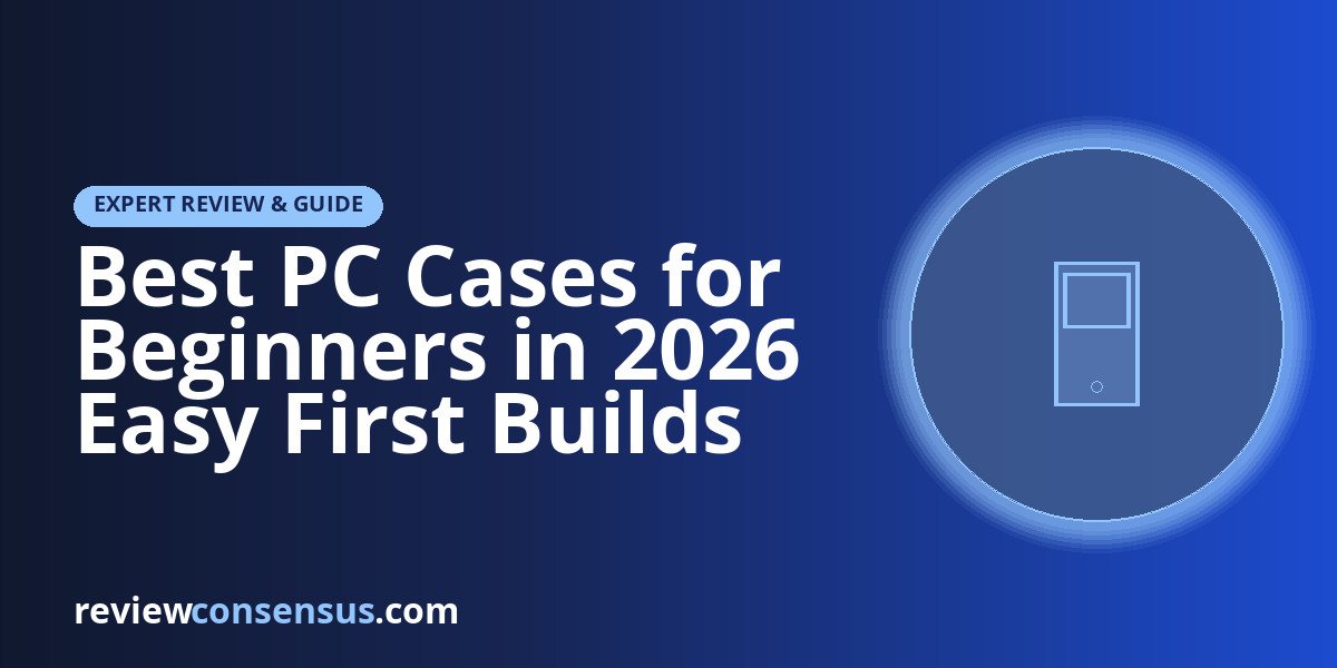 Best PC Cases for Beginners in 2026 Easy First Builds