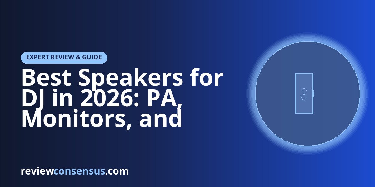 Best Speakers for DJ in 2026: PA, Monitors, and Portable