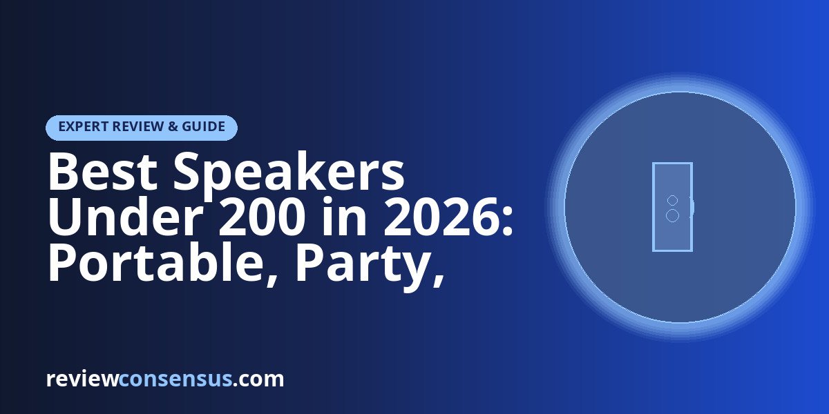 Best Speakers Under 200 in 2026: Portable, Party, and Desk