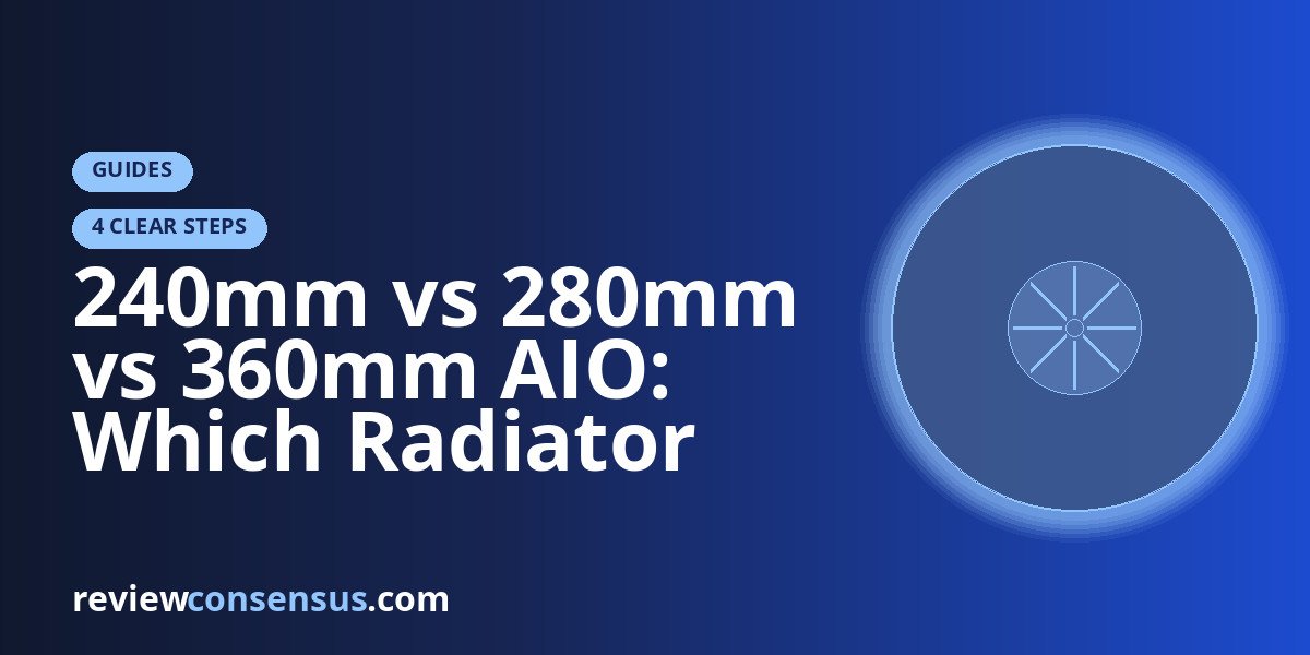 240mm vs 280mm vs 360mm AIO: Which Radiator Size Wins