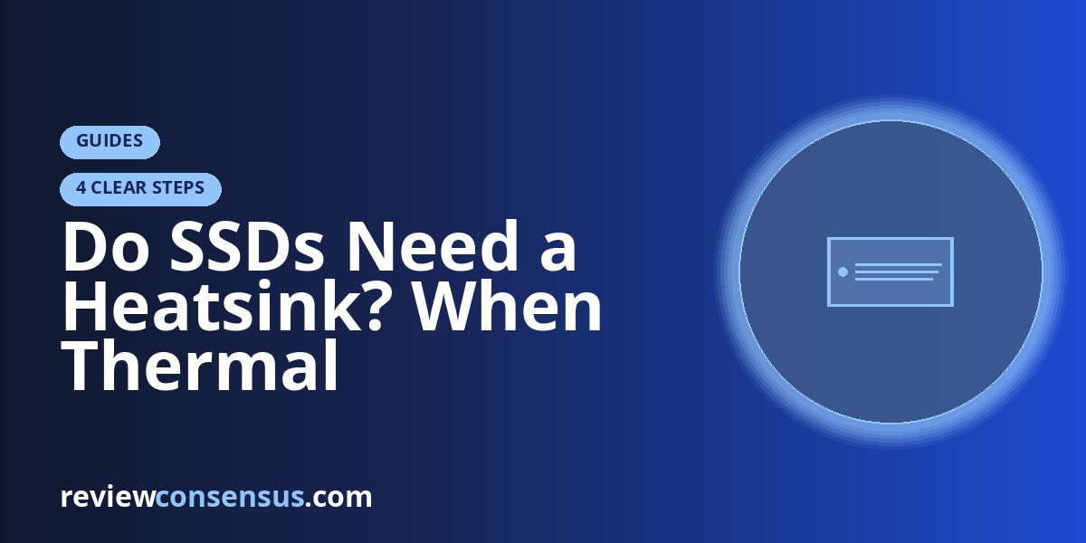 Do SSDs Need a Heatsink? When Thermal Throttling Actually Matters
