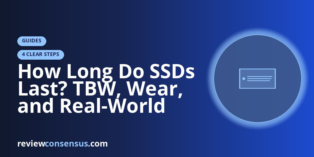 How Long Do SSDs Last? TBW, Wear, and Real-World Lifespan