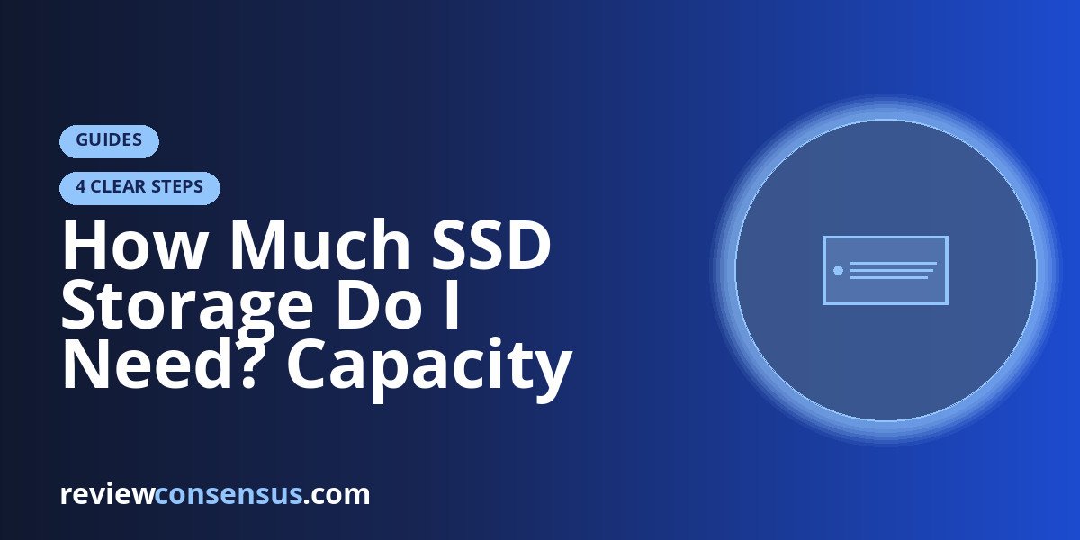 How Much SSD Storage Do I Need? Capacity Planning That Ages Well