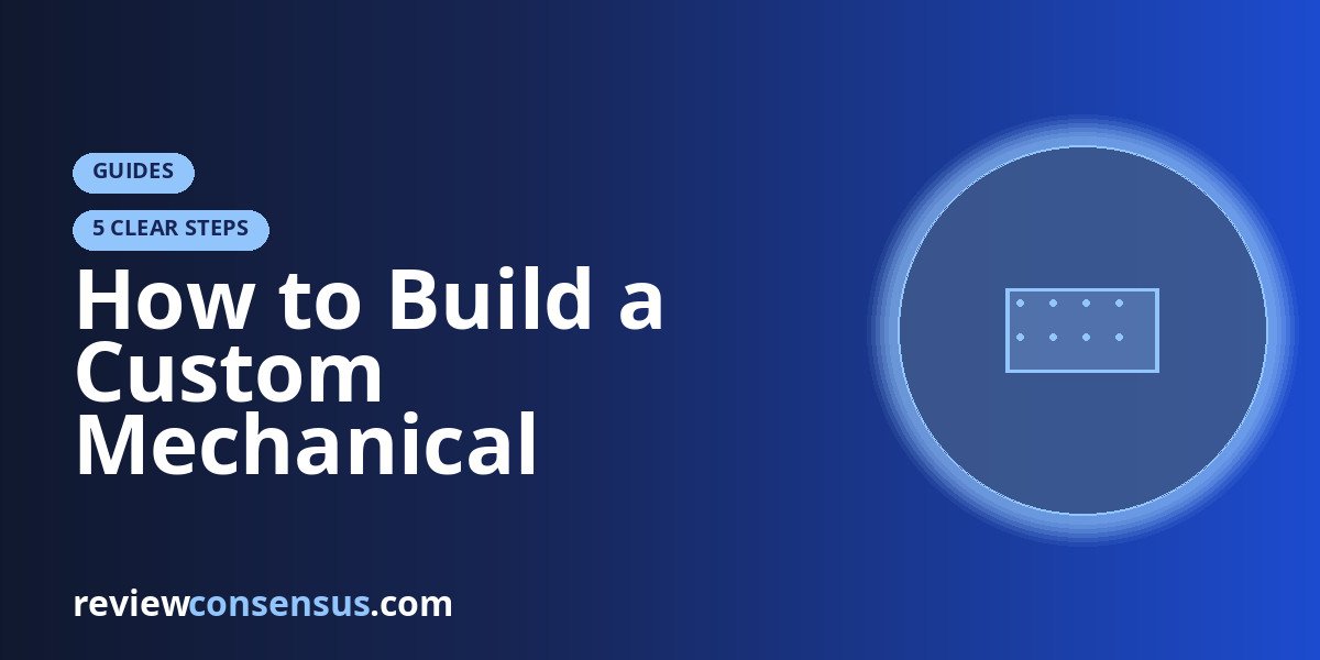 How to Build a Custom Mechanical Keyboard From Parts