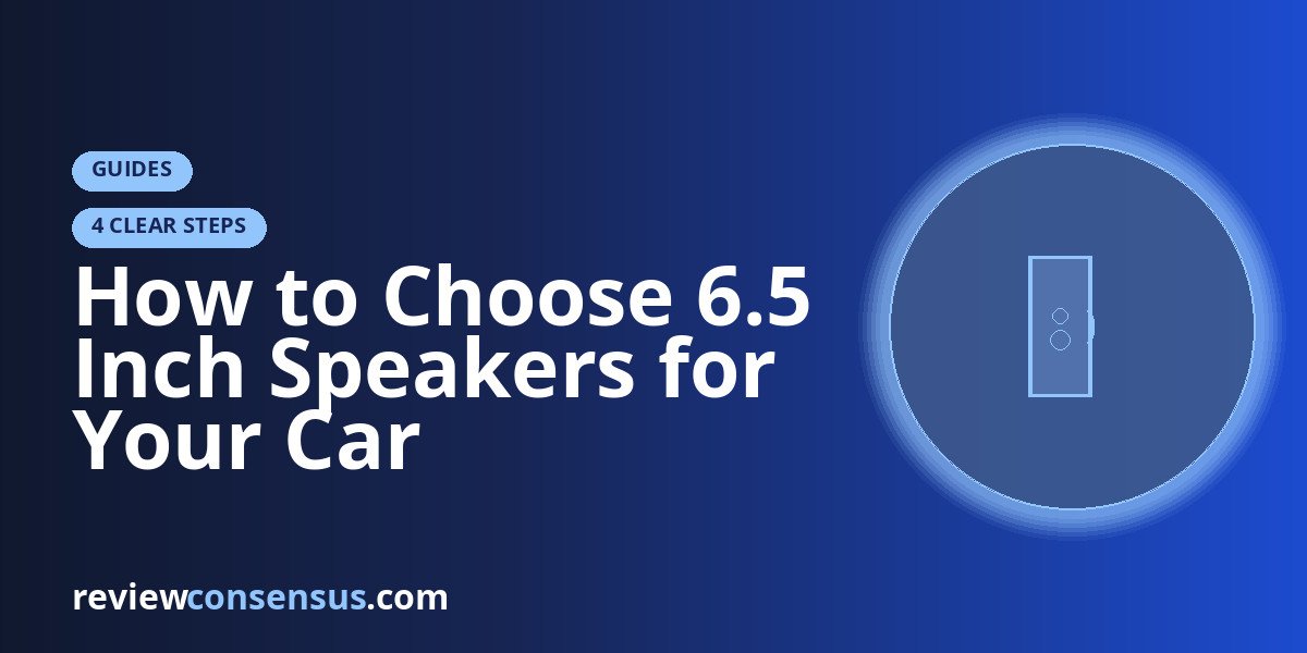 How to Choose 6.5 Inch Speakers for Your Car