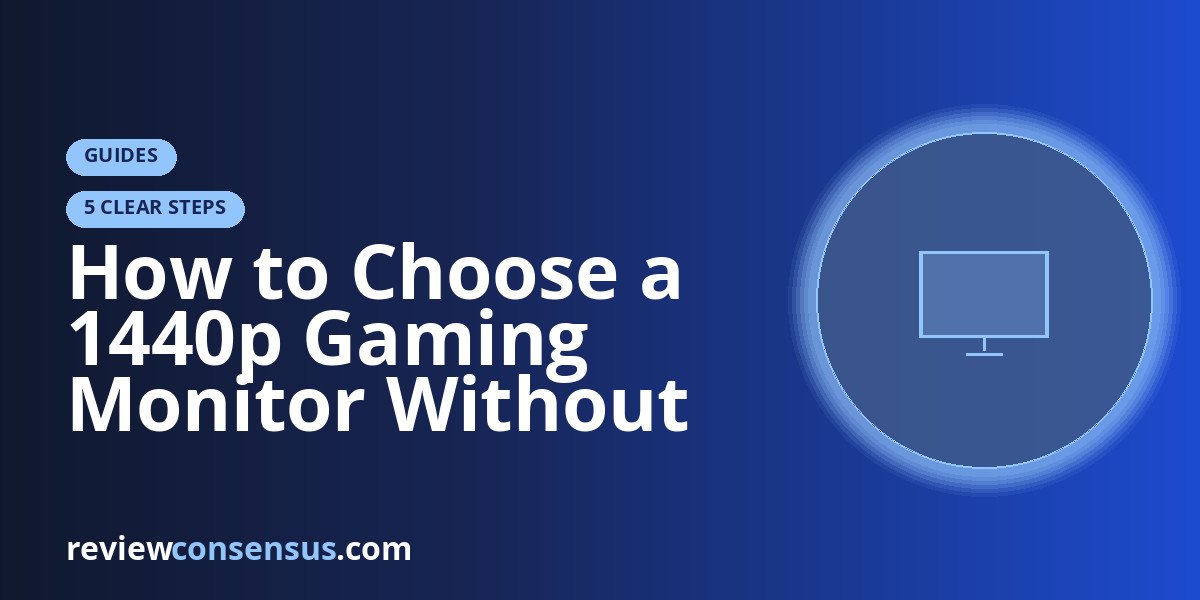 How to Choose a 1440p Gaming Monitor Without Overbuying