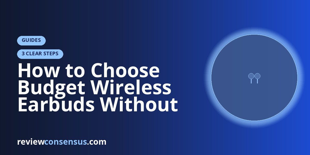 How to Choose Budget Wireless Earbuds Without Getting Burned