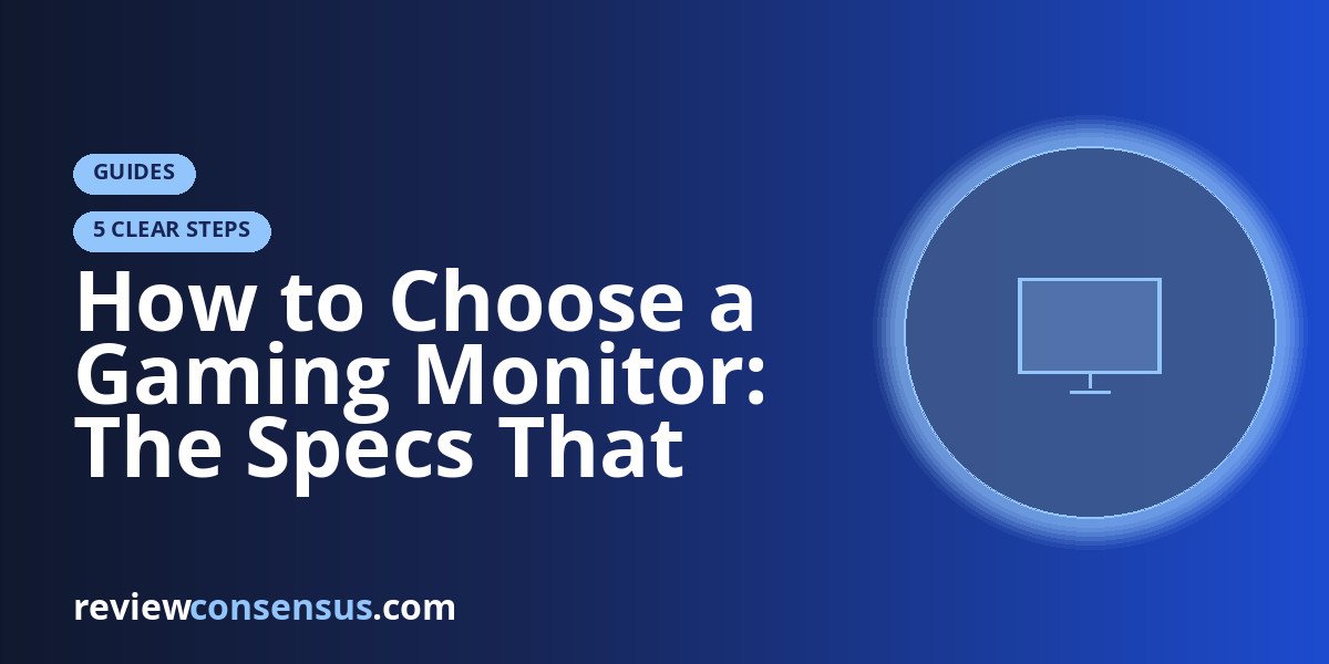 How to Choose a Gaming Monitor: The Specs That Actually Matter