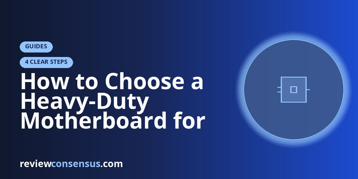 How to Choose a Heavy-Duty Motherboard for Long Workloads and Tough Builds