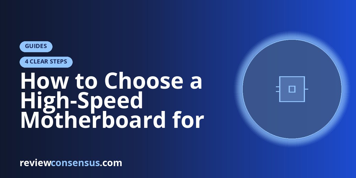 How to Choose a High-Speed Motherboard for Fast Memory, Storage, and I/O