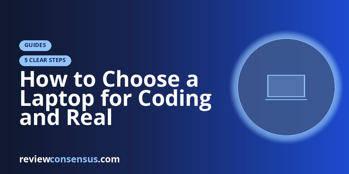 How to Choose a Laptop for Coding and Real Developer Workflows