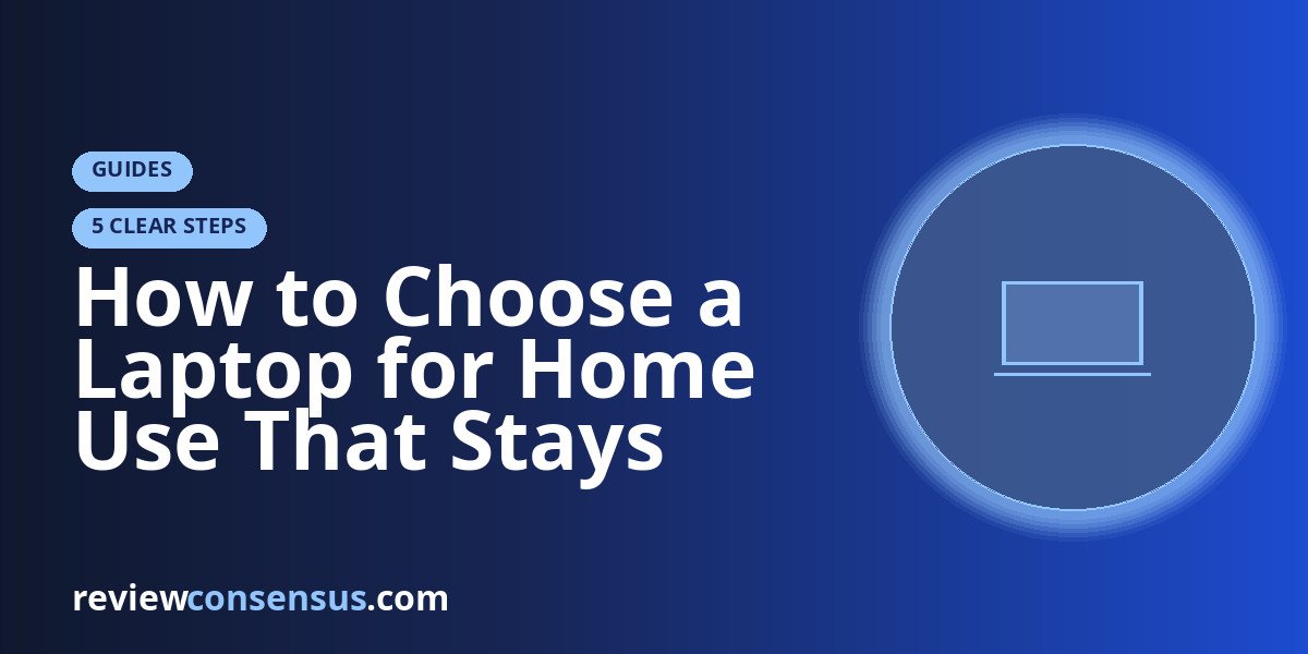 How to Choose a Laptop for Home Use That Stays Easy Every Day