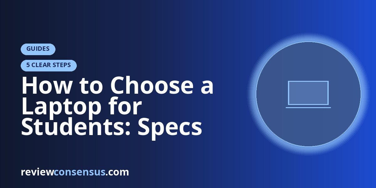 How to Choose a Laptop for Students: Specs That Survive Campus Life