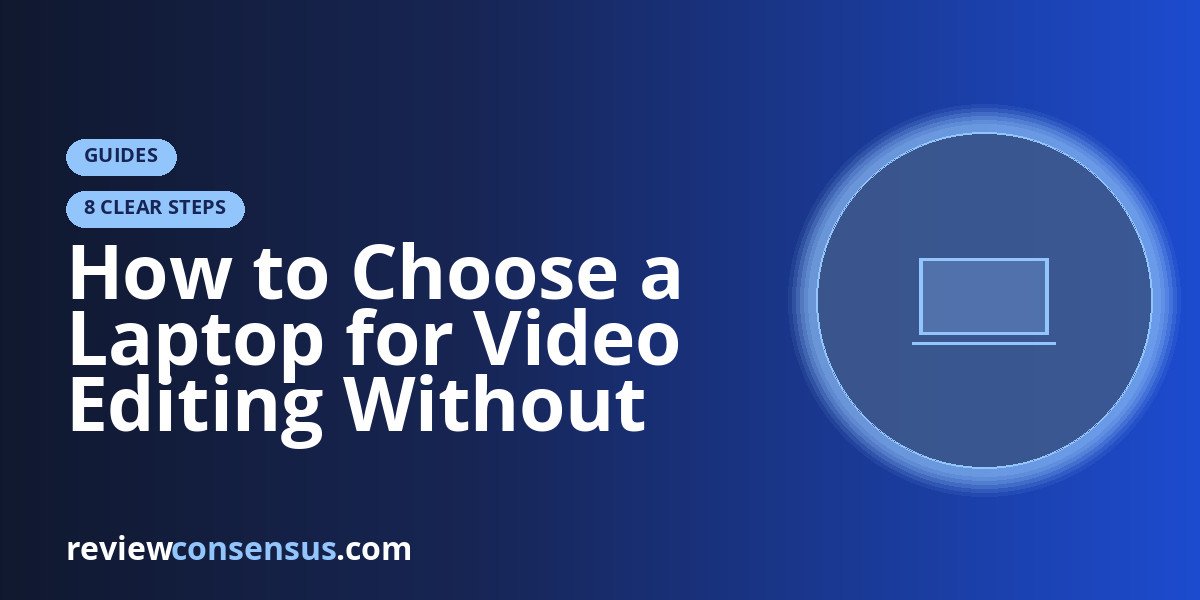 How to Choose a Laptop for Video Editing Without Overbuying
