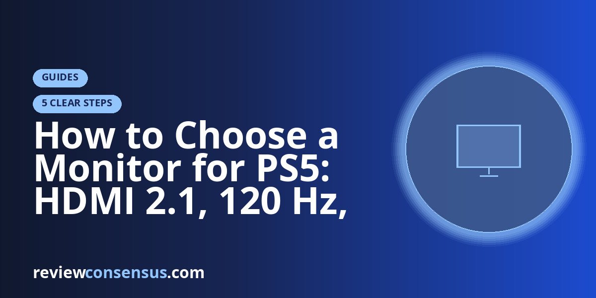 How to Choose a Monitor for PS5: HDMI 2.1, 120 Hz, and VRR