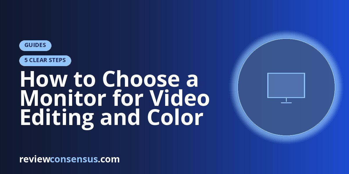 How to Choose a Monitor for Video Editing and Color Trust