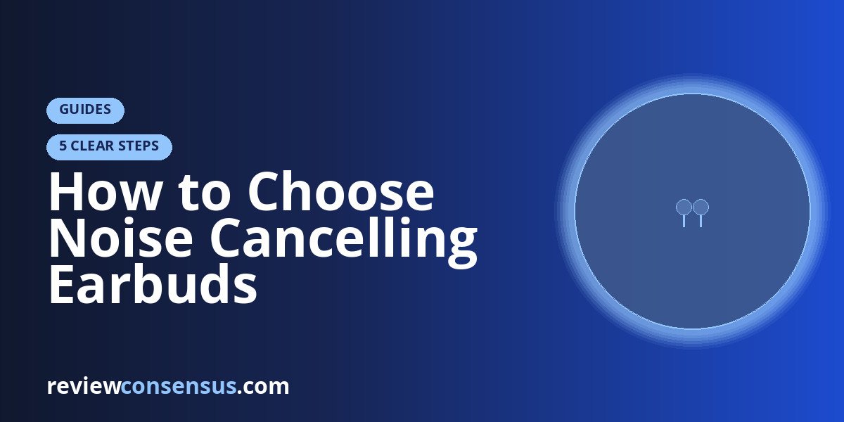 How to Choose Noise Cancelling Earbuds