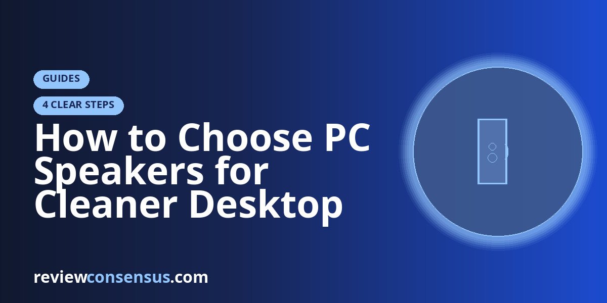 How to Choose PC Speakers for Cleaner Desktop Sound