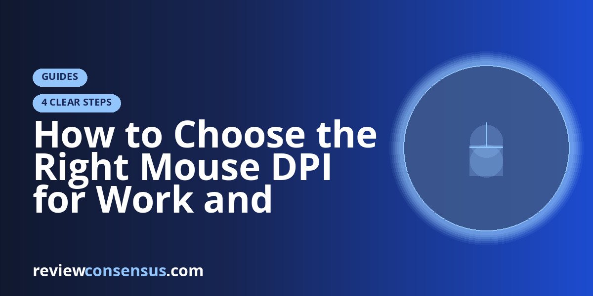 How to Choose the Right Mouse DPI for Work and Games