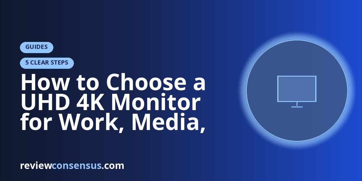 How to Choose a UHD 4K Monitor for Work, Media, and Creation