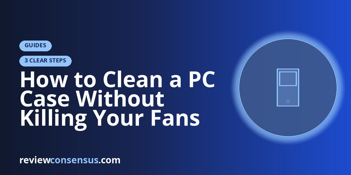 How to Clean a PC Case Without Killing Your Fans or Warranty Anxiety