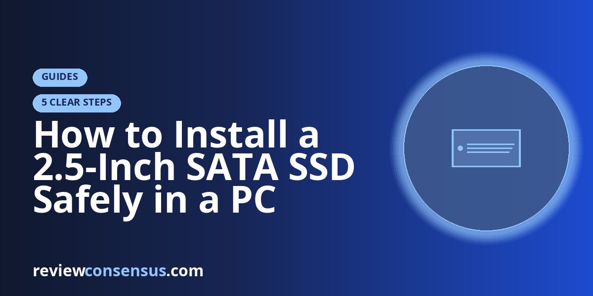 How to Install a 2.5-Inch SATA SSD Safely in a PC