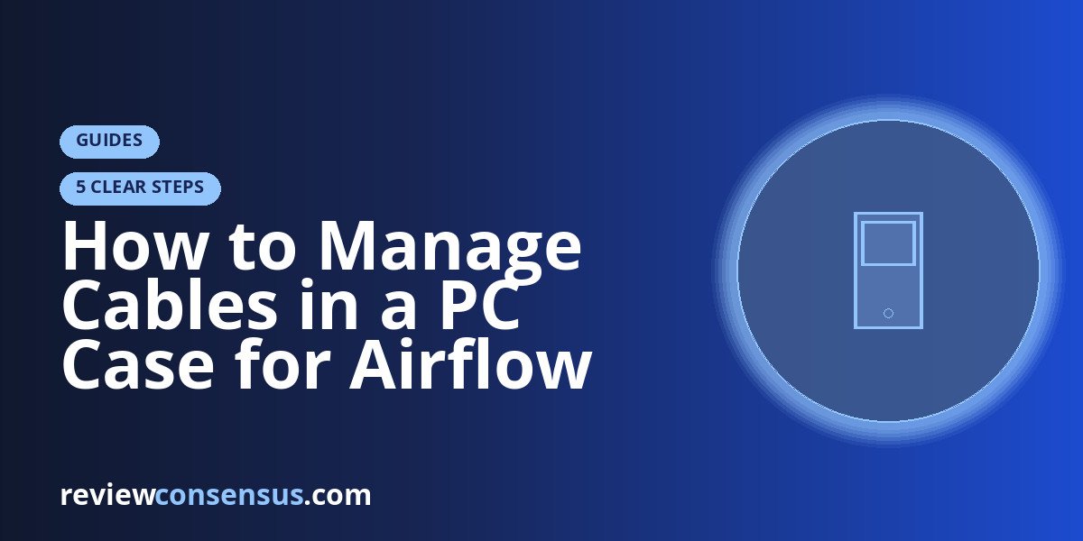 How to Manage Cables in a PC Case for Airflow and Sanity