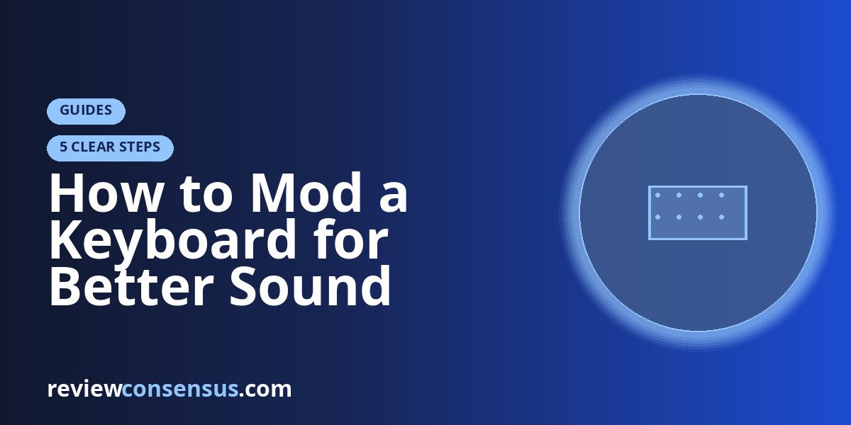 How to Mod a Keyboard for Better Sound Without Guesswork
