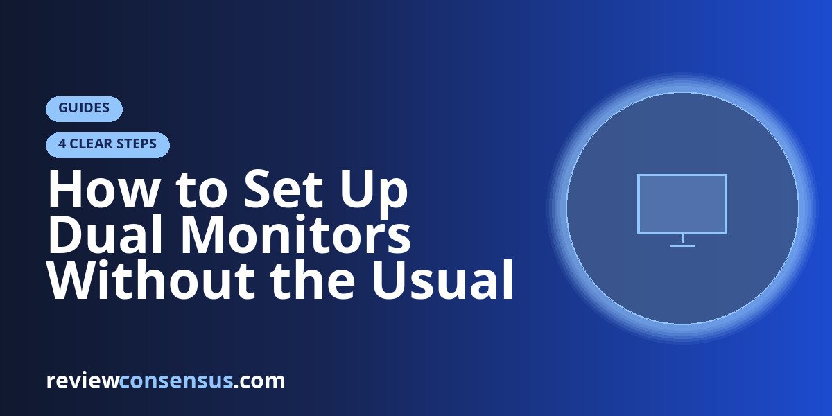 How to Set Up Dual Monitors Without the Usual Headaches