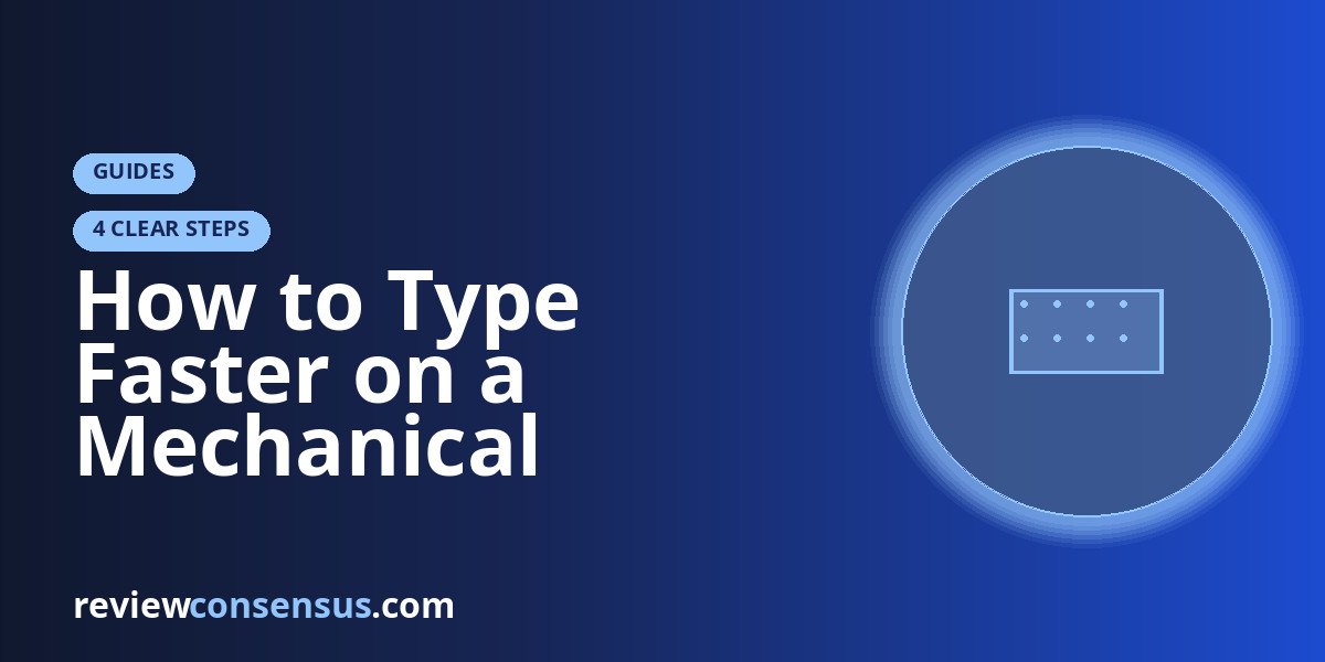 How to Type Faster on a Mechanical Keyboard