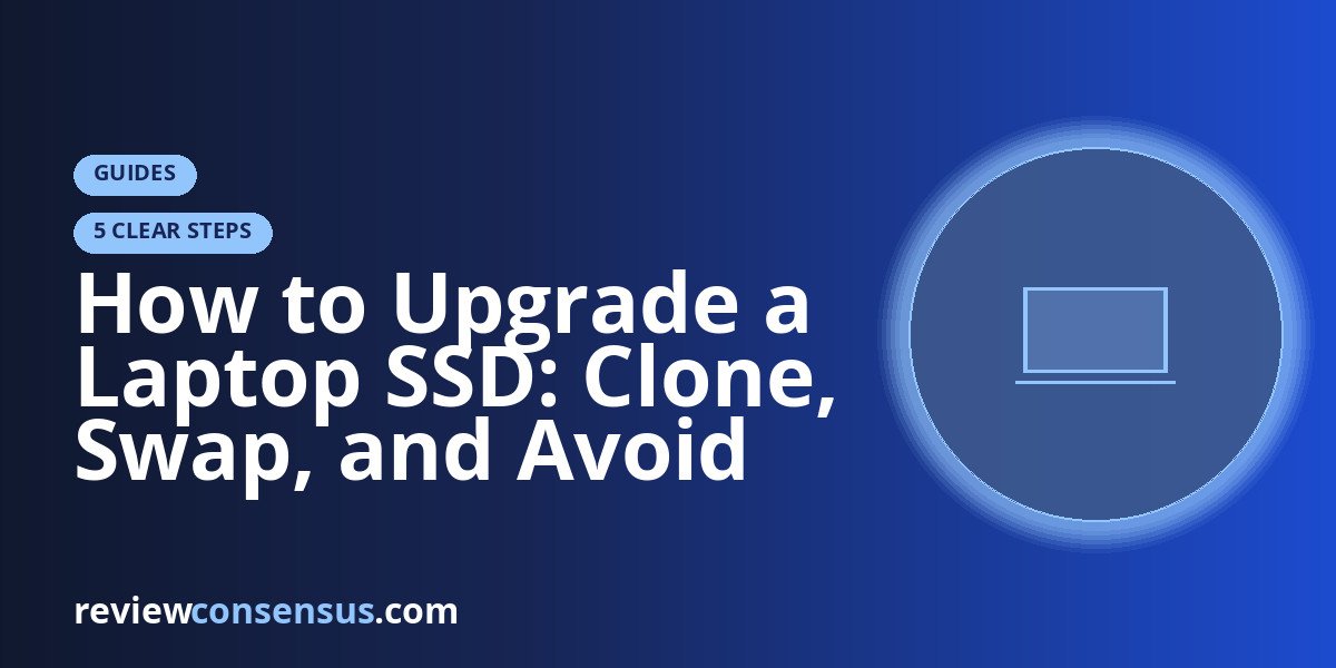 How to Upgrade a Laptop SSD: Clone, Swap, and Avoid the Usual Traps