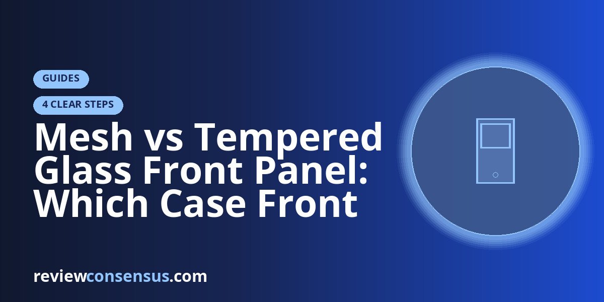 Mesh vs Tempered Glass Front Panel: Which Case Front Should You Buy?