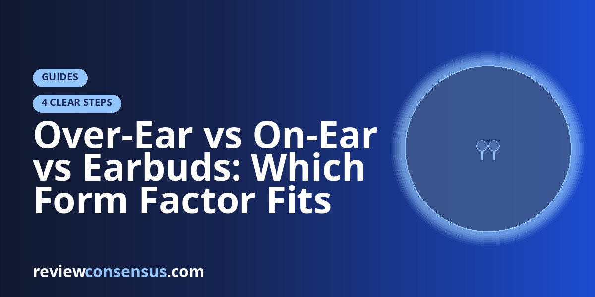 Over-Ear vs On-Ear vs Earbuds: Which Form Factor Fits You?