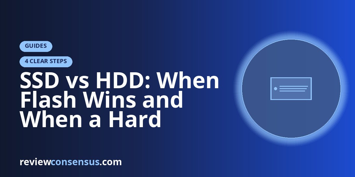 SSD vs HDD: When Flash Wins and When a Hard Drive Still Makes Sense